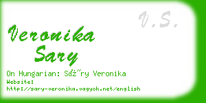 veronika sary business card